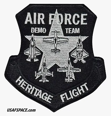 Usaf Heritage Flight Demo Team -f-16- F-22 -f-35- A-10 -original-black-vel Patch • $9.95