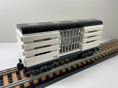 LEGO MOC Train Carriage Cattle Wagon 12V 9V Town City Trains • $109.95