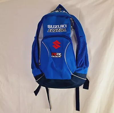 Official Suzuki Ecstar MOTOGP Team Race Backpack Blue Biker Sports BNWOT • $61.66