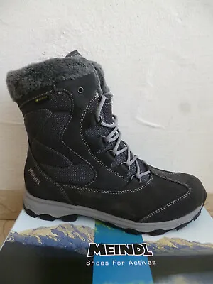 Meindl Women's Hiking Boots Winter Boots Boots Hiking Shoes Leather Gray NEW! • £159.52