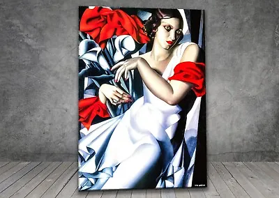 Tamara De Lempicka Portrait Of Ira Perrot CANVAS PAINTING ART PRINT 1305 • £13.29