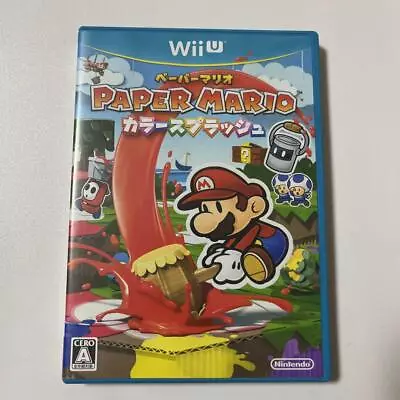 Wii U Paper Mario Color Splash  Good  Japan Used • $36.84