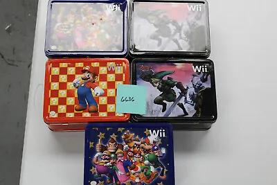 Lot Of 5 Nintendo Character Lunch Boxes Wii - Mario Party Link - Collectible Tin • $59.99