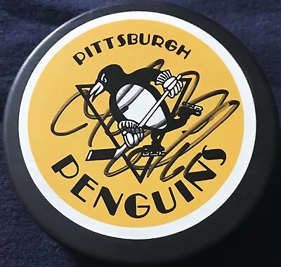 Mario Lemieux Autograph Official NHL Puck 2010 Penguins • $143.47