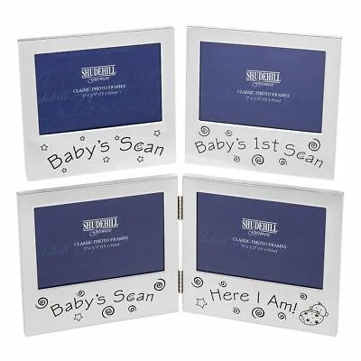 Shudehill - Baby Satin Silver Photo Frame - Choice From Baby Scan To Here I Am • £18.99