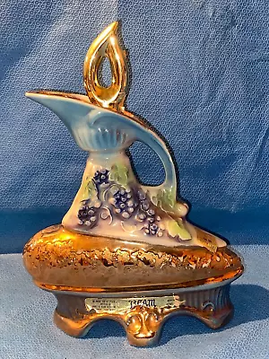 Vintage Jim Beam Ornate Fruit Themed Empty Liquor Bottle Decanter • $28.97