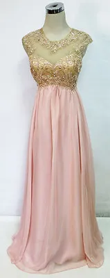 MASQUERADE Peach Formal Prom Evening Gown 5 - $190 NWT • $48.77