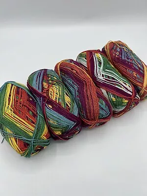 Rainbow Variegated Knitting Crochet Yarn Total Weight 600g ‘ • £6