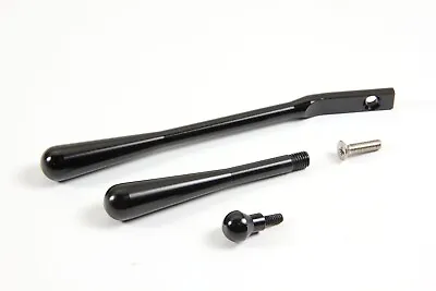 Deluxe Tilt Steering Column Dress Up Kit Smooth Anodized Turn Flasher Knobs Blk • $20