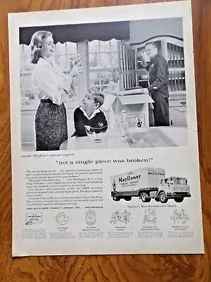 1959 Mayflower Moving Transit Company Ad Not A Single Piece Was Broken • $3