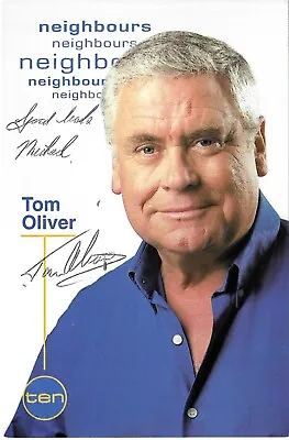 Neighbours - Tom Oliver - Lou Carpenter - Hand Signed - Cast Card - Dedicated • £9.99