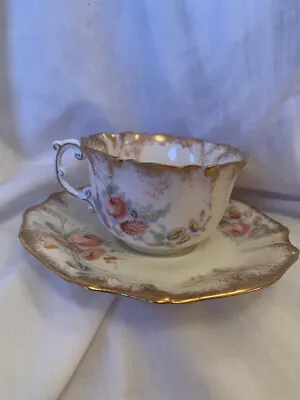 Antique Floral Pattern Hammersley Delicate Bone China Tea Cup • £19.99