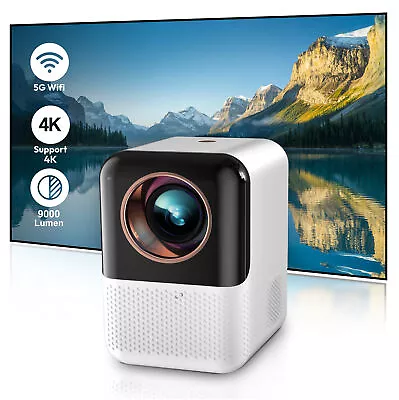4K Projector Video 1080P 3D 5G WiFi Bluetooth 120  Display 9000LMS Home Theater • $73.99