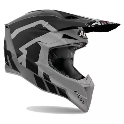 Airoh Wraaap Reloaded Grey Black Offroad Helmet - New! Fast Shipping! • $153.73