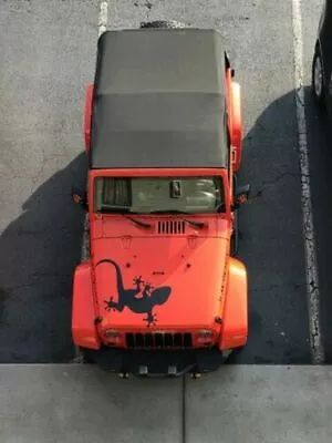 Gecko Lizard Decal Fits Jeep Hood Vinyl Graphic Sticker Truck Car Dif Sizes • $12.95