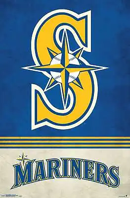 MLB Seattle Mariners - Retro Logo Poster • $54.99