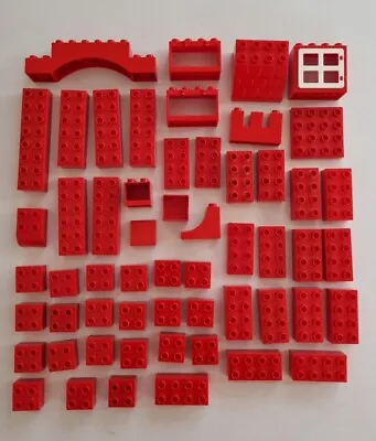 Lego Duplo Bricks Pieces Parts Red • $15