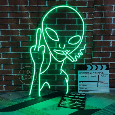 $119.90 • Buy 27  Custom Neon Signs Alien LED Neon Night Light Lamp For Party Wall Decor