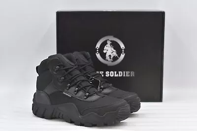 Men's Free Soldier 4.6 Inch Waterproof Military Style Work Boot In Black 11 • $45.99