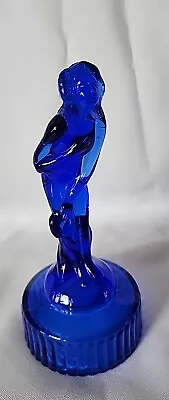  Imperial Cobalt Blue Glass Venus Rising/Bashful Charlotte Figurine  • $19.95