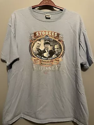 Official Licensed Three Stooges 2013 Moonshine Whiskey T-shirt Women’s 2X (B40) • $9.99