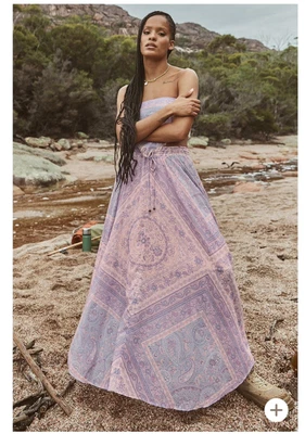$70 • Buy Spell & The Gypsy Farrah Half Moon Skirt Lilac