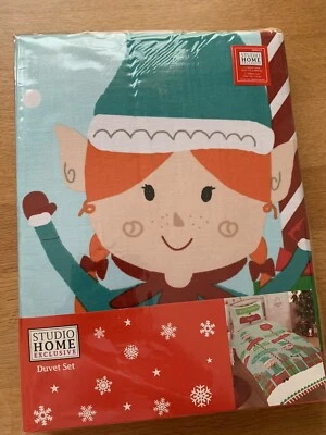 £10 • Buy Kids Unisex Xmas Elfie Bedding Set Single No Personalisation Brand New 
