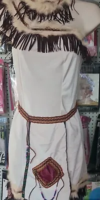 Native American Indian Women's Costume Size 6 White Dress  • $11