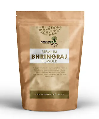 Premium Bhringraj Powder - Eclipta Alba | Hair & Skin | Dandruff | Natural Herb • £4.99