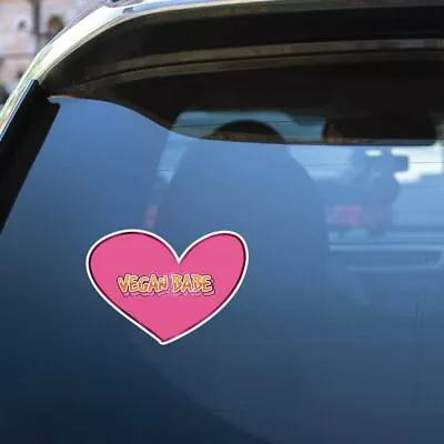 Vegan Heart Babe Sticker Decal Vegan Plant Vegetarian Food Laptop Planet • $5.99