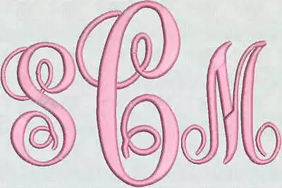 SALE Machine Embroidery Designs Gorgeous Monogram Elegant Fonts 104 File 4 Sizes • $12.95