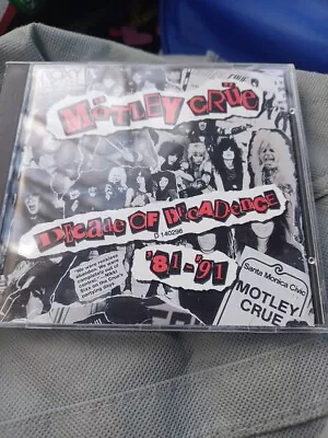 Motley Crue Decade Of Decadence CD Bmg Direct Edition  • $4.99
