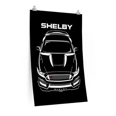 Ford Mustang Shelby GT350R 2015 - 2020 Poster - GT350 R Print Garage Wall Art • $9.56