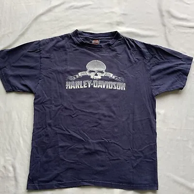 Harley Davidson Motorcycles Shirt Mens Xl Skull 2004 • $13.29