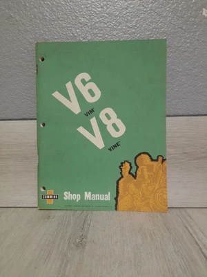 $15.99 • Buy Cummins V6 200 V8 265 Shop Manual Diesel Engine Maintenance Repair Technical PB