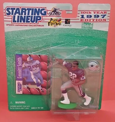 EMMITT SMITH Dallas Cowboys NFL Starting Lineup SLU 1997 Figure Card  New NIB • $9.98