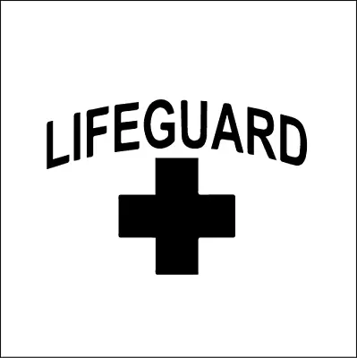 Lifeguard Decal Car Wall Laptop Vinyl Sticker Phone • $4.50