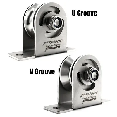 Heyous V Groove Track Sliding Gate U Groove Roller Wheel Heavy Duty Pulley Wheel • $16.99