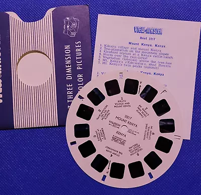 Scarce Vintage Sawyer's View-master Reel 3217 Mount Kenya East Africa W/insert • $74