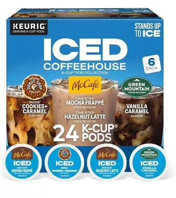 Keurig Iced Coffee Single-Serve K-Cup Pods Variety 24 Count McCafe Donut Shop • $24.99