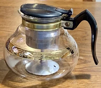 Vintage CORY DRL3 Stove Top GLASS Coffee Pot PERCOLATOR  W/ Basket 5 Cup • $25