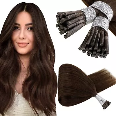 Hetto I Tip Hair Extensions Human Hair 20 Inch Brown Itip Human Hair Extensio... • $67.99