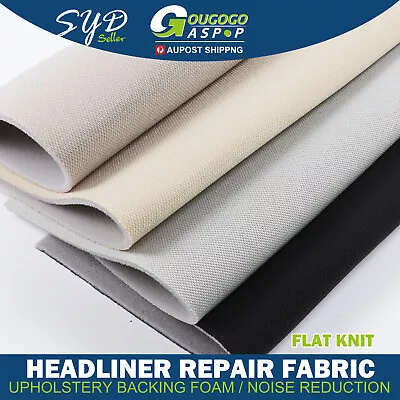 Headliners Fabric Flat Knit Foam Roof Lining Hood Trunk Lid Upholstery Auto Trim • $6.50