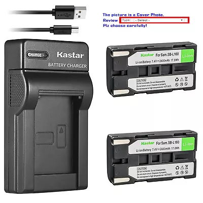 Kastar Battery Slim Charger For Samsung SB-L160 & Samsung SC-L650 Camcorder • $6.59