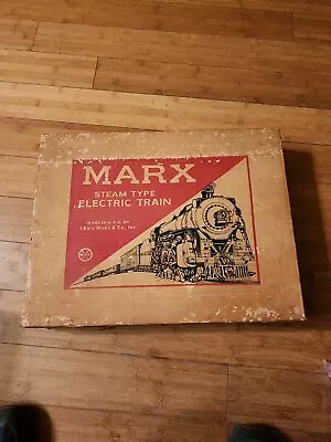 VTG MARX 4225 ELECTRIC TRAIN SET-STEAM LOCOMOTIVE FLAT & TRACTORS O-GAUGE In Box • $129.95