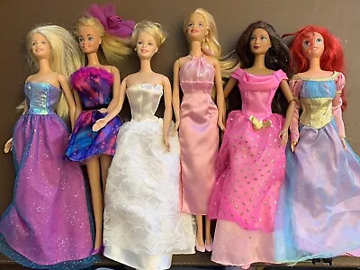 Lot Of Six Barbie Dolls Including Little Mermaid • $14.95