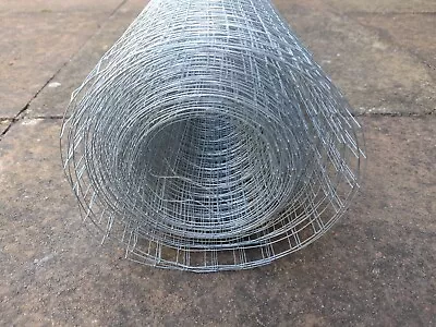 Mesh Galvanised Fence Aviary Rabbit Hutch Chicken Run Coop Pet Mesh Wire • £10