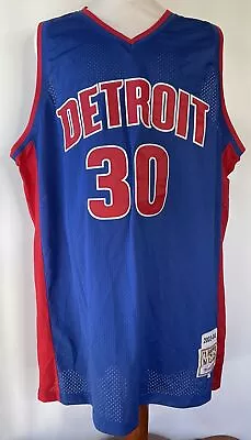 Mitchell & Ness Detroit Pistons 2003-04 Rasheed Wallace Stitched Jersey Size 60 • $70