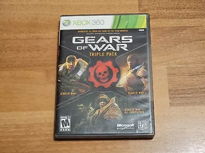 Gears Of War Triple Pack (Microsoft Xbox 360 2011) Complete In Box CIB • $8.99