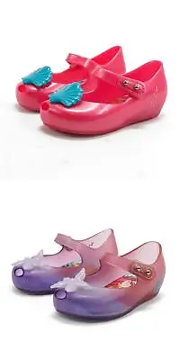 Mini Melissa Toddler's Ultragirl + Little Mermaid II Bb Hook-and-Loop Flats • $65.55